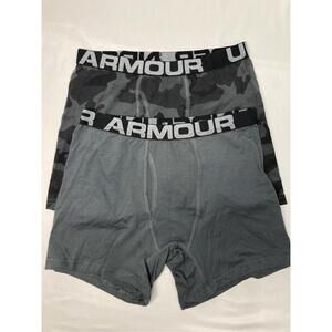 Under Armour Gray Boxer Briefs Youth‎ Boys M NWOT
